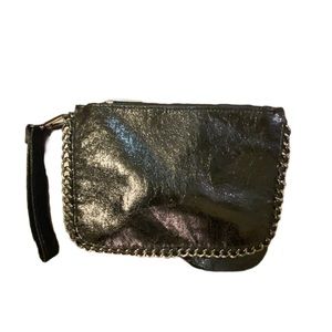 Black Chain Edge Clutch Bag